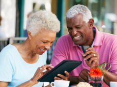 Photo 27958760 © Monkey Business Images | Dreamstime.com https://www.dreamstime.com/stock-photo-senior-couple-using-tablet-outdoor-cafe-image27958760