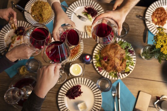 https://www.freepik.com/free-photo/flat-lay-delicious-dinner-table_33802667.htm#query=turkey%20and%20wine&position=27&from_view=search&track=ais