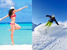 Snow https://www.architecturaldigest.com/reviews/moving/best-hidden-gem-cities-for-snowbirds beach https://www.vecteezy.com/photo/1738776-woman-having-fun-at-the-beach