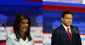 Desantis - https://www.dreamstime.com/milwaukee-wisconsin-usa-august-rd-ron-desantis-governor-florida-participated-first-republican-debate-image290302961 Haley - https://www.dreamstime.com/former-governor-south-carolina-nikki-haley-participated-republican-presidential-debate-milwaukee-wisconsin-usa-august-rd-image290318272