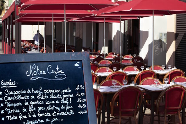 French restaurant South of France https://www.freepik.com/free-photo/french-restaurant-menu-board-street_8406445.htm#query=french%20restaurant&position=12&from_view=search&track=ais&uuid=9f567ac0-7c48-4e5e-9a3a-b6fbb301817c