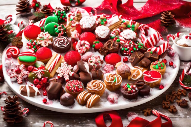 https://www.vecteezy.com/photo/33768804-christmas-candy-platter-with-candy-canes-and-other-decorations-ai-generated
