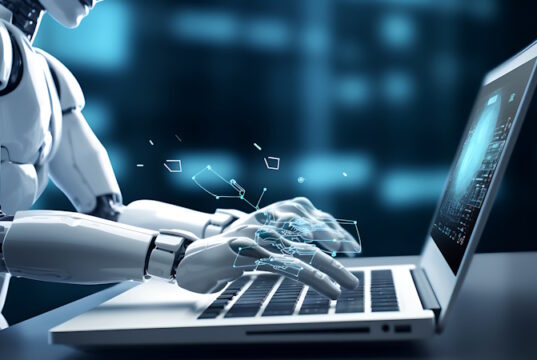 https://www.vecteezy.com/photo/33108511-robotic-hand-pressing-a-keyboard-on-a-laptop