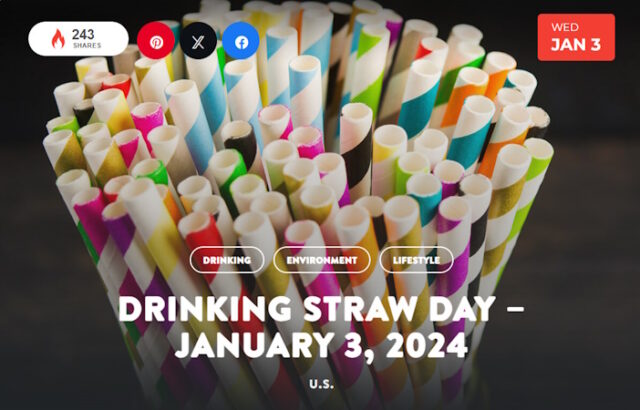 Drinking Straw Day