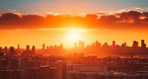 https://www.vecteezy.com/photo/36219952-ai-generated-cityscape-silhouette-at-sunset-skyscrapers-illuminate-the-skyline-generated-by-ai