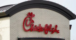 FILE - A Chick-fil-A location in Philadelphia is shown Wednesday, Nov. 17, 2021. (AP Photo/Matt Rourke, File)