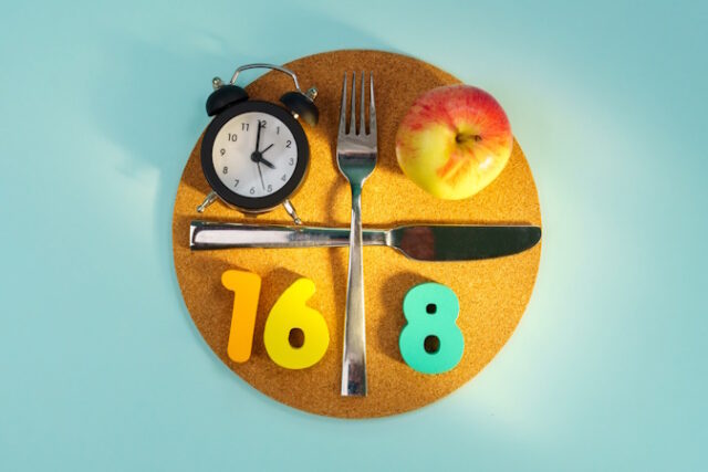 Intermittent fasting concept 16:8. Intermittent Fasting often use for losing weight or to control diabetes. https://www.freepik.com/premium-photo/intermittent-fasting-concept-168-intermittent-fasting-often-use-losing-weight-control-diabetes_52461402.htm#fromView=search&page=1&position=8&uuid=b80d0971-bd3c-438d-a5f6-772846d1bb70