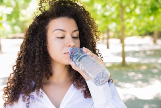 drinking water