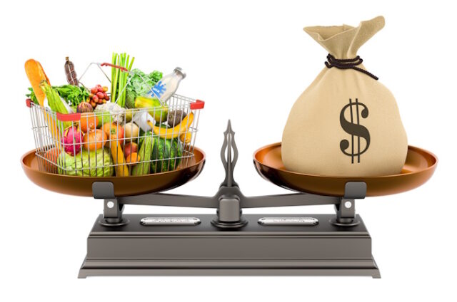 Shopping basket with products and dollar bag on the scale. Balan https://www.freepik.com/premium-photo/shopping-basket-with-products-dollar-bag-scale-balance-concept-3d-rendering_39040952.htm#fromView=search&page=1&position=47&uuid=3546a830-d960-488e-862a-e19d8afc5646