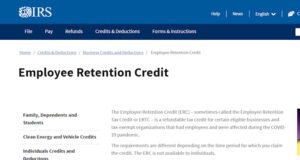 https://www.irs.gov/coronavirus/employee-retention-credit
