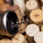 Wine corks on the table