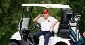 Former President Donald Trump is one of many Republicans who has sat back and watched the Biden campaign’s recent struggles.Credit...Doug Mills/The New York Times