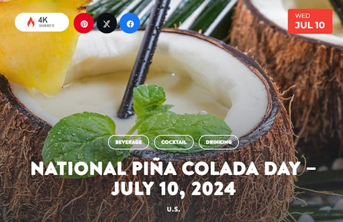 The Piña Colada Became The Official Beverage Of Puerto Rico In 1978 ...