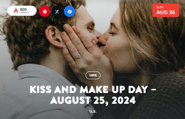 Kiss and Make Up Day