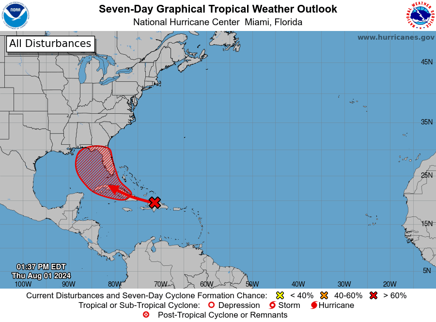 Showers and Storms Here, Watching the Tropics for the Weekend - South ...