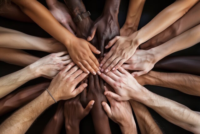 Hands of various races and ethnicities come together against dis https://www.vecteezy.com/photo/45597715-hands-of-various-races-and-ethnicities-come-together-against-discrimination