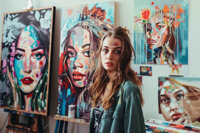 Portrait of an Emerging Artist https://www.vecteezy.com/photo/46703125-portrait-of-an-emerging-artist