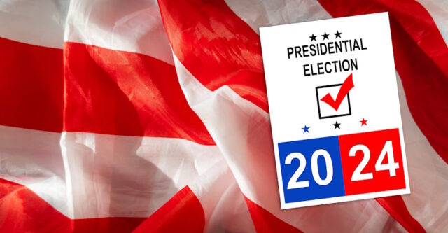 2024 United States of America presidential election vote banner. https://www.vecteezy.com/photo/46852672-2024-united-states-of-america-presidential-election-vote-banner