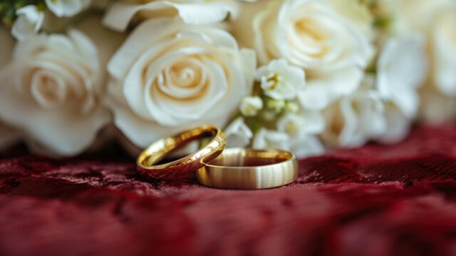 https://www.vecteezy.com/photo/39271644-ai-generated-two-gold-wedding-rings-lie-on-a-red-velvet-cushion-on-the-table-around-wedding-bouquets-of-white-flowers