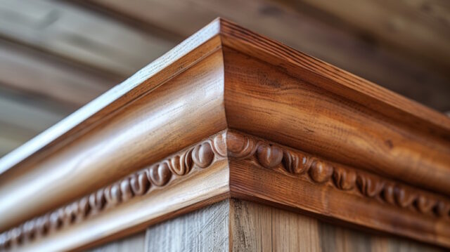 https://www.vecteezy.com/photo/44653731-a-closeup-of-a-finished-corner-where-two-pieces-of-crown-molding-meet-the-joint-so-seamless-that-it-appears-as-though-it-were-carved-from-a-single-piece-of-wood