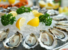 https://www.vecteezy.com/photo/53699071-neatly-arranged-display-of-fresh-oysters-on-a-bed-of-crushed-ice-served-with-lemon-wedges-and-cocktail-sauce-photorealistic