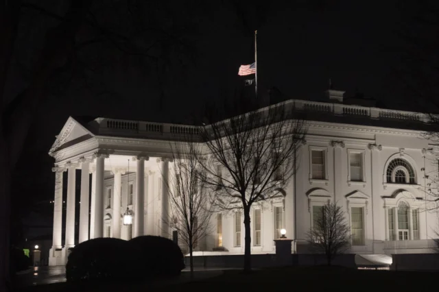 Flag at half staff