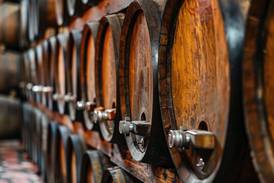 https://www.vecteezy.com/photo/45759548-wooden-oak-wine-barrels-stacked-in-a-row