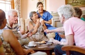 Social activities later in life could boost cognitive health, study finds https://www.freepik.com/premium-photo/suspense-keeps-game-exciting-shot-group-happy-seniors-playing-card-game-their-retirement-home-while-nurse-watches_26988768.htm#fromView=search&page=1&position=26&uuid=1f3ce98a-b9af-453c-9430-a008fcb0d5d2&query=nursing+home
