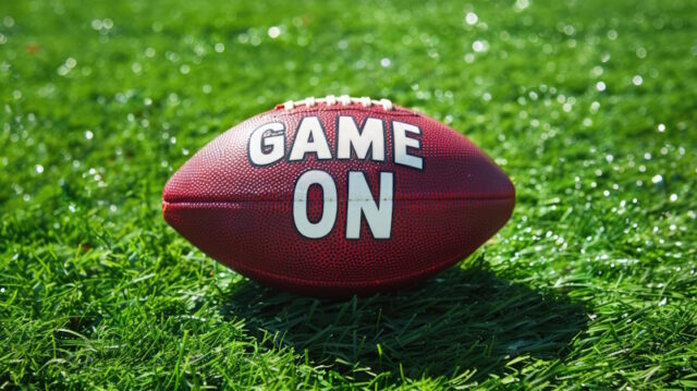 https://www.vecteezy.com/photo/40142753-ai-generated-generative-ai-american-football-ball-on-the-green-game-field-with-words-game-on