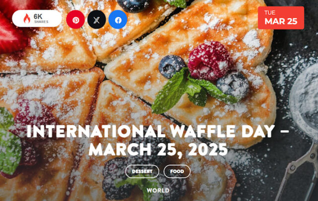 International Waffle Day