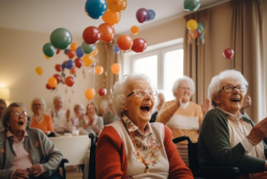 https://www.vecteezy.com/photo/44537950-elderly-people-in-a-nursing-home-having-fun