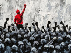 https://www.freepik.com/premium-photo/redjacketed-leader-stands-out-crowd-grey-fists-symbolizing-motivation-influence_240496002.htm#fromView=search&page=1&position=5&uuid=b4f442f4-c9d9-496c-af5d-cdafb6489112&query=revolution