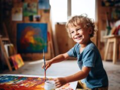 https://www.vecteezy.com/photo/30563531-boy-painting-a-rainbow-on-a-canvas