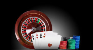 casino https://www.vecteezy.com/photo/34929729-four-aces-standing-on-mirror-surface-with-backlight-ahead-of-brown-roulette-and-chips-in-piles-black-background-gambling-entertainment-close-up
