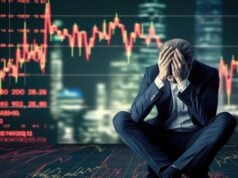 Dow Plummets 750 Points as AI Disruption Fears and UBS Downgrade Shake Wall Street https://www.vecteezy.com/photo/30903758-thoughtful-young-businessman-sitting-on-chair-with-forex-chart-on-background-stock-market-concept-double-exposure