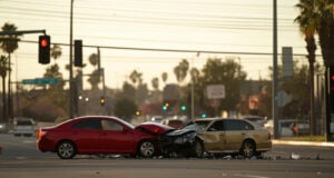 https://www.vecteezy.com/photo/60534119-a-car-is-in-the-middle-of-the-road-after-a-crash
