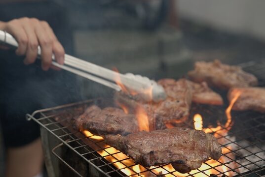 https://www.vecteezy.com/photo/48576051-grilled-meat-steak-making-barbecue-at-a-party-camping-food-and-cuisine-concept