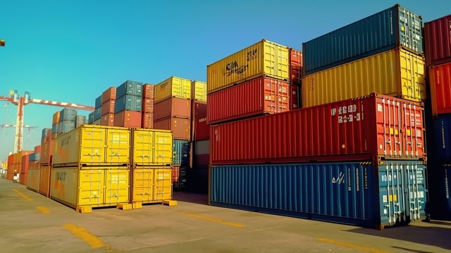 Logistics and transportation Industrial Container Cargo freight ship Generative AI https://www.vecteezy.com/photo/33066134-logistics-and-transportation-industrial-container-cargo-freight-ship-generative-ai