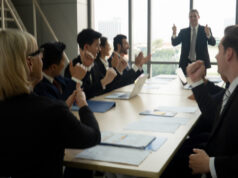 https://www.vecteezy.com/photo/7108504-speaker-giving-presentation-in-hall-audience-or-conference-hall-rear-view-of-unrecognized-participants-in-audience-scientific-conference-event-training