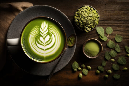 https://www.vecteezy.com/photo/22993483-matcha-green-tea-with-latte-art-foam-in-cup-with-powder-on-dark-wooden-table-latte-art-hot-green-tea-milk-soy-milk-morning-traditional-beverage-with-generative-ai
