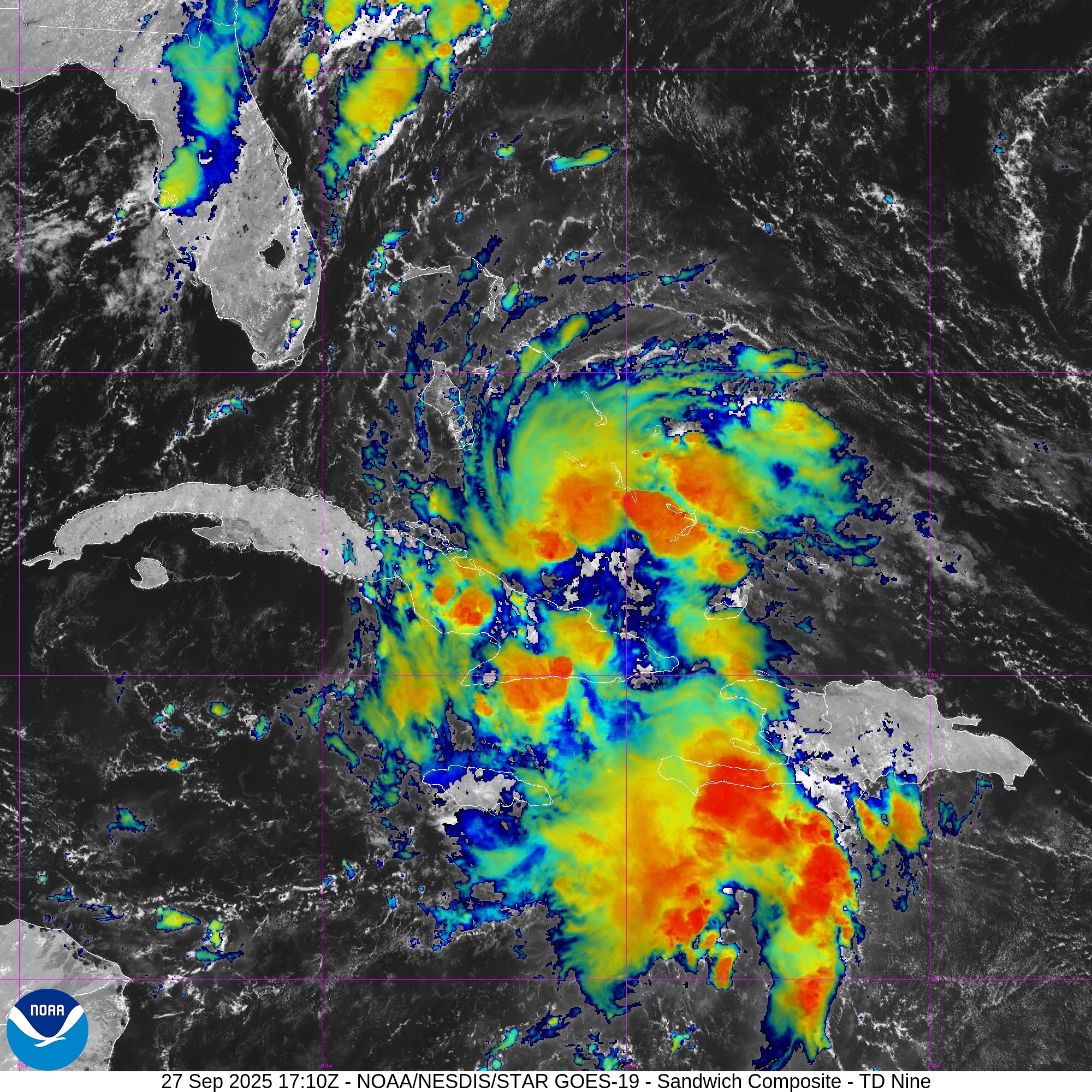 Storm 9 TD # 9 Forms, Tropical Storm Watch for Portions of Florida - South ...