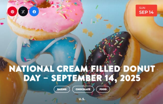 Cream-filled donut