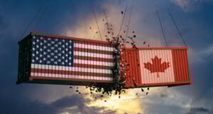 https://www.freepik.com/premium-photo/usa-canada-relation-us-america-canadian-flags-crashed-containers-sky_413343931.htm#fromView=search&page=1&position=6&uuid=a7840098-7d7a-4a0b-b4eb-62c36f6edeeb&query=canada+US+tariff+war