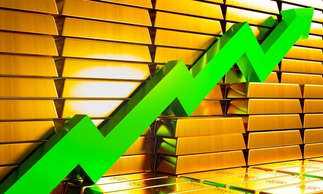 Gold market https://www.vecteezy.com/photo/6666703-999-9-gold-bars-stacked-on-top-of-each-other-lots-of-gold-and-green-arrows-in-stock-market-concept-uptrend-price-up-in-investment-investing-in-a-stable-asset-is-one-of-many-investors-3d-rendering