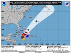 Melissa Now a Category 5, Hurricane Watch for Central and Southeastern Bahamas