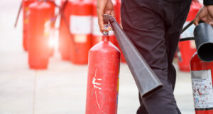 https://www.vecteezy.com/photo/3446635-fireman-lower-body-prepare-fire-drill-holding-portable-fire-extinguish