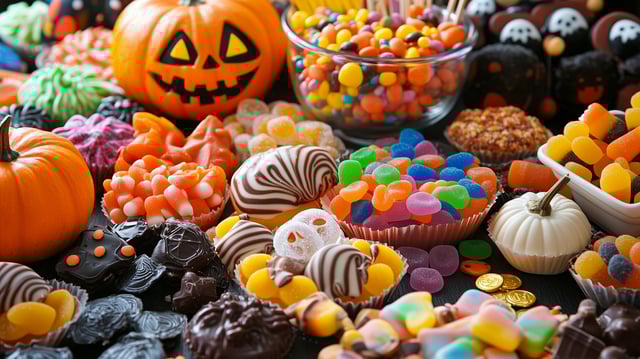 https://www.vecteezy.com/photo/53514601-halloween-treats-including-candy-sticks-sour-gummies-and-chocolate-coins-on-a-festive-table-gastronomy-photography