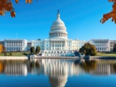 Government Shutdown Disrupts Air Travel, Federal Services, and Public Assistance https://www.vecteezy.com/photo/58297933-united-states-capitol-building-reflecting-on-the-water-in-autumn