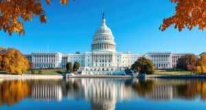 Government Shutdown Disrupts Air Travel, Federal Services, and Public Assistance https://www.vecteezy.com/photo/58297933-united-states-capitol-building-reflecting-on-the-water-in-autumn