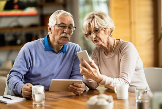https://www.freepik.com/free-photo/senior-woman-using-mobile-phone-showing-text-message-her-husband-who-is-using-digital-tablet-home_25776862.htm#fromView=search&page=1&position=1&uuid=8b8af581-422d-4a78-b0a0-d809bac708c9&query=seniors+on+phone+reading+letter